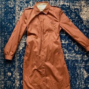 Going out of Sale-Sale!!!!  
Pink/Camel Vintage Tie Front Raincoat